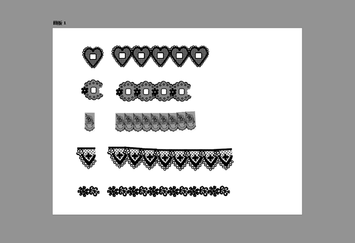 ps蕾絲筆刷 40款 0