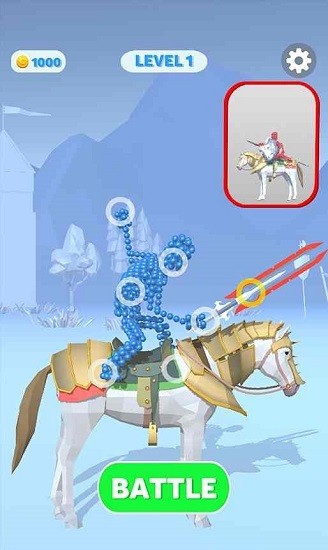 騎士裝備戰(zhàn)最新版(Chevalier Rig Fight 3D) v1.1 安卓版 2