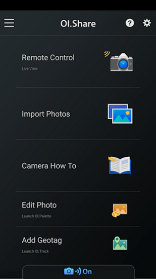 OLYMPUS Image Share app