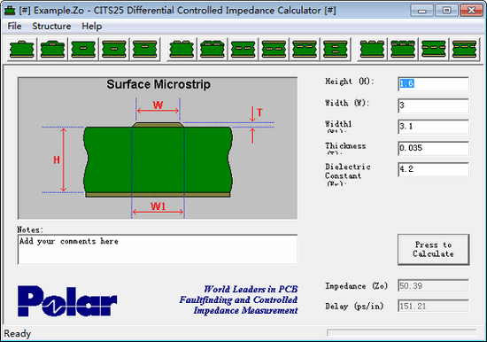 si9000阻抗計算 v7.1 漢化版 0