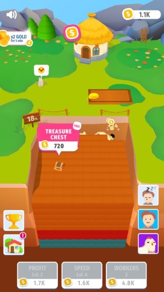 空閑挖掘者3D 空閑挖掘者3D游戲