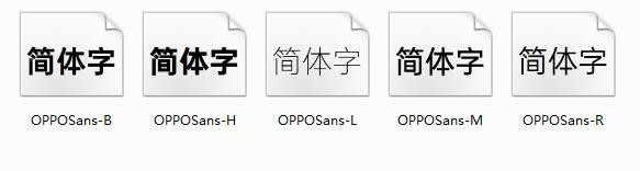 oppo sans字體