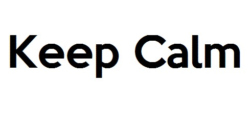keep calm字體