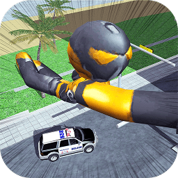 火柴人城市繩索飛人游戲