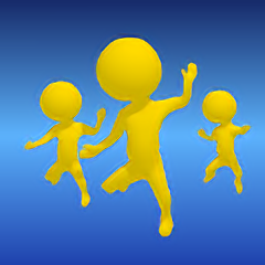 人群砸落小游戲