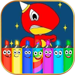 兒童畫畫恐龍世界游戲