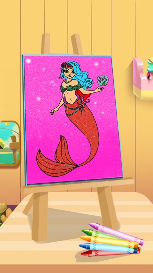 人魚公主填色手機(jī)版 人魚公主填色安卓版
