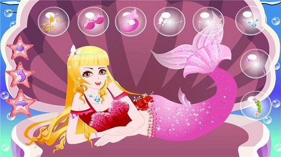 美人魚公主沙灘裝扮手機(jī)版