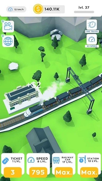 空閑火車鐵路大亨2022(Idle Trains Railway Tycoon) v0.72 安卓版 1
