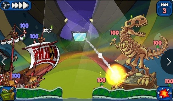 百戰(zhàn)天蟲(chóng)2手機(jī)版(Worms 2: Armageddon) v1.4.1 安卓版 3