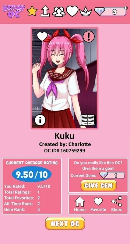 rate my oc手游 v1.0.5 安卓版 2