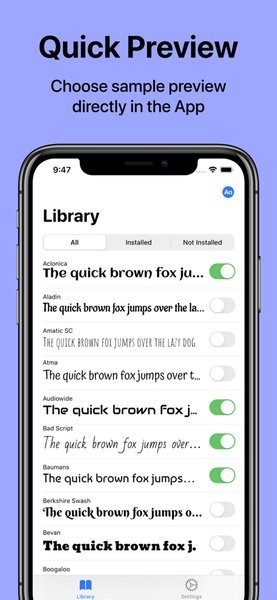 字庫英文字體ios v1.1.0 蘋果版 2