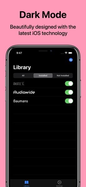 字庫英文字體ios v1.1.0 蘋果版 1