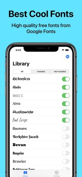 字庫英文字體ios版