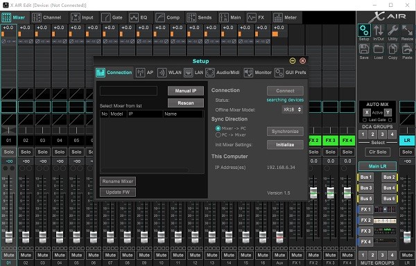 百靈達(dá)調(diào)音臺(tái)xr12軟件 v1.5 官方最新版 0