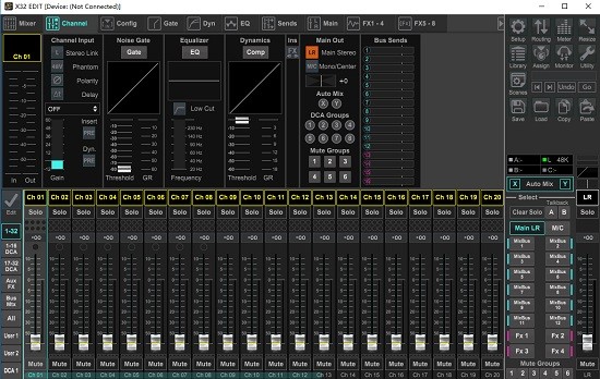 百靈達x32調音臺pc控制軟件 v4.2 官方最新版 2