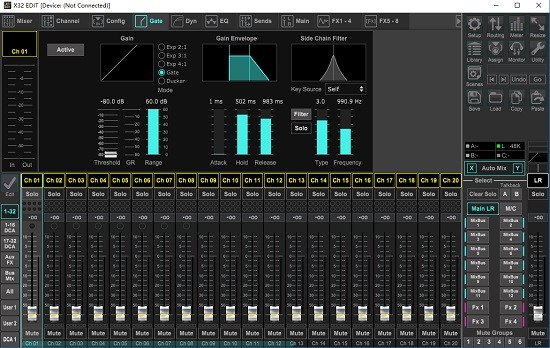百靈達x32調音臺pc控制軟件 v4.2 官方最新版 0