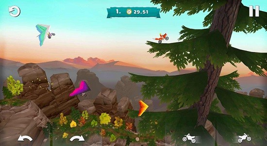 滑翔傘越野摩托游戲