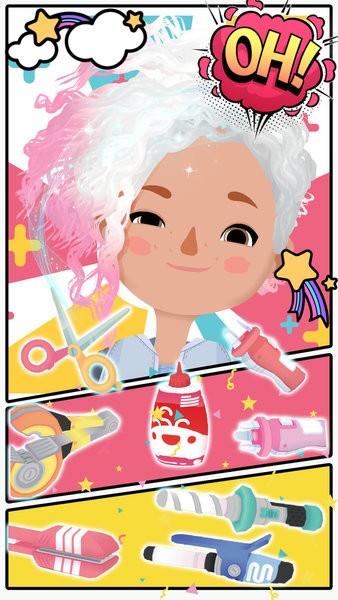 米加世界發(fā)型設(shè)計(jì)游戲 v1.1 安卓版 0