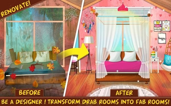 女孩家庭清潔和清理(My Dream House Makeover) v7.0.10 安卓版 0