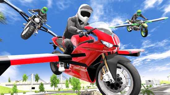摩托飛車模擬賽(Flying Motorbike Simulator) v1.08 安卓版 1