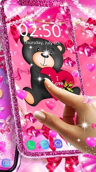 泰迪熊愛(ài)心動(dòng)態(tài)壁紙軟件 v13.9 安卓版 0