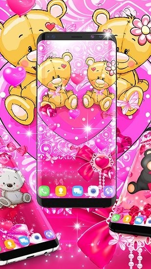 泰迪熊愛(ài)心動(dòng)態(tài)壁紙軟件 v13.9 安卓版 2
