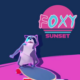 狐貍?cè)章涫钟?Foxy Sunset Ride Synthwave Skating)