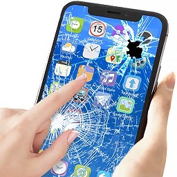 破碎的屏幕模擬