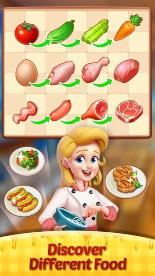 合并烹飪餐廳游戲(Merge Cooking) v1.0.04 安卓版 0