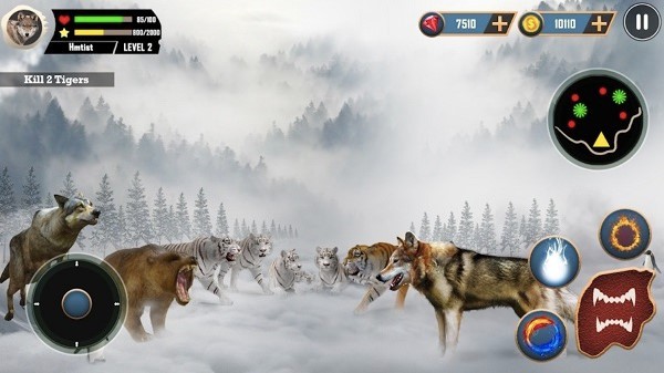 森林孤狼模擬器游戲 v1.2 安卓版 0