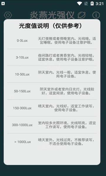 炎燕光強(qiáng)儀app v3.1.0 安卓版 0