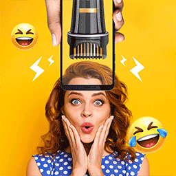 惡作劇大神假裝把頭發(fā)剃掉