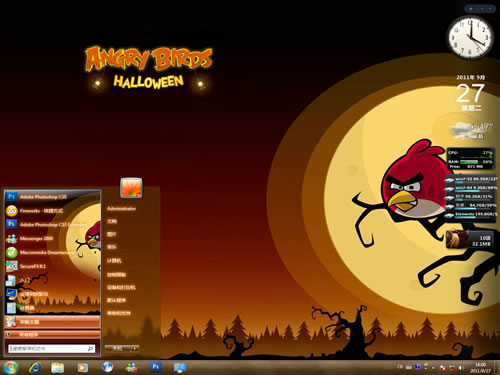 憤怒的小鳥桌面主題