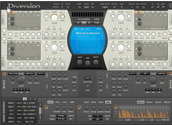 Dmitry Sches Diversion(聲音軟件合成器) v1.2 英文安裝版 0