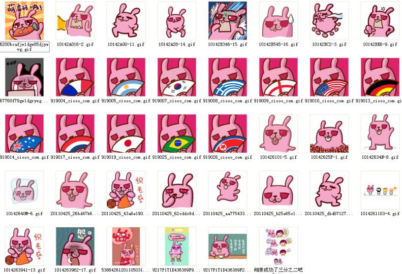 冷兔動態(tài)表情包大全  0