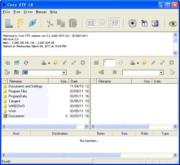 Core FTP客戶端(Core FTP LE) v2.2.1889 免費版 0