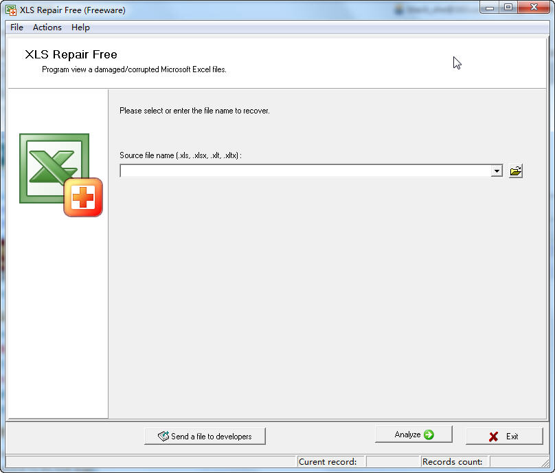 XLS Repair Free(xls文件損壞修復(fù)) v1.0.0.0 綠色免費版 0