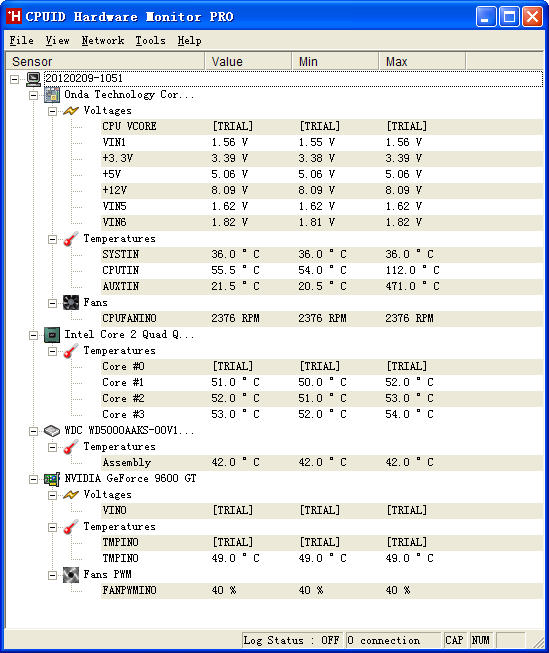 cpuid hwmonitor pro漢化版 v2.02 綠色版 0