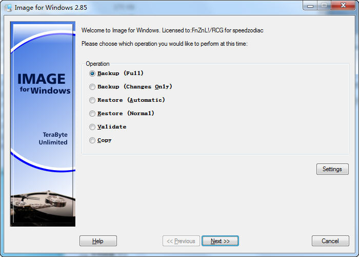 image for windows中文版(硬盤分區(qū)備份) v2.85 綠色版 0