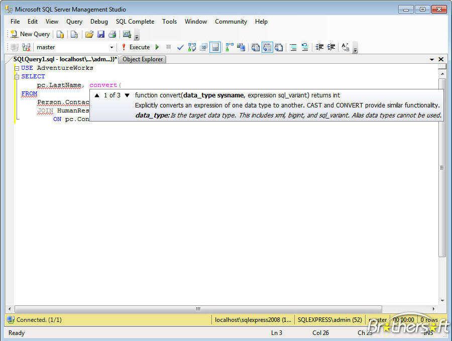 sql server自動(dòng)聯(lián)想表名字段名工具