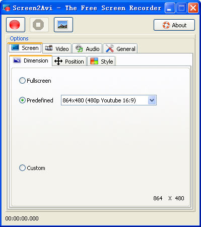 screen2avi綠色版 screen2avi