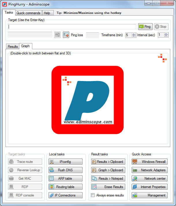 PingHurry(Ping測(cè)試軟件) v1.2.2.0 綠色版 0