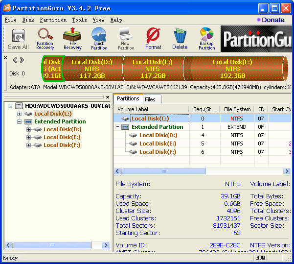 PartitionGuru文件恢復(fù)軟件 v4.9.3 官方版 0