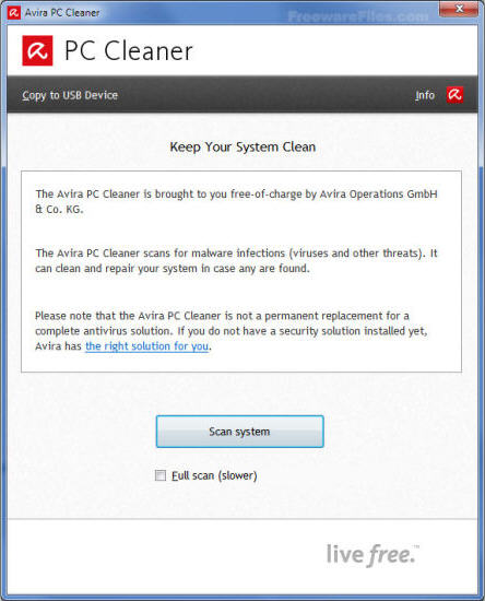 小紅傘官方卸載清理工具(avira pc cleaner) v14.0.4.672 官方版 0