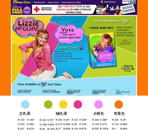 網頁設計配色應用教程之各種色彩對比分析(3)