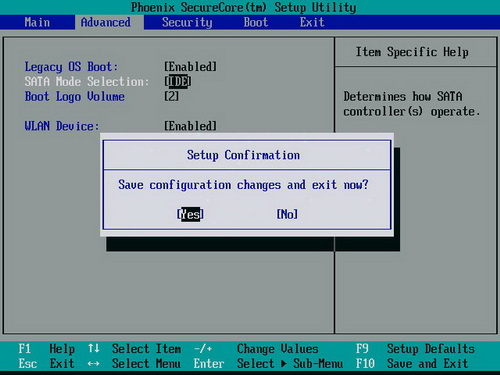 聯(lián)想筆記本在BIOS SETUP中關(guān)閉硬盤的AHCI模式 - downcc.com 聯(lián)想筆記本在BIOS SETUP中關(guān)閉硬盤的AHCI模式 - downcc.com