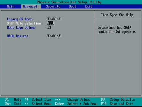 聯(lián)想筆記本在BIOS SETUP中關(guān)閉硬盤的AHCI模式 - downcc.com 聯(lián)想筆記本在BIOS SETUP中關(guān)閉硬盤的AHCI模式 - downcc.com
