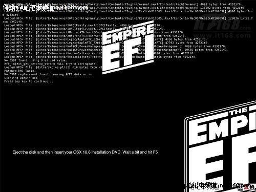 第六步：開始安裝Mac OS X