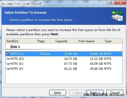 運(yùn)行軟件 進(jìn)行分區(qū)即可